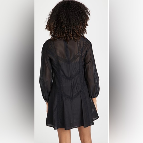 🆕Rebecca 🖤Taylor Black Long Sleeve
Cotton Organza Mini Dress Casual
Size XS - Picture 7 of 13